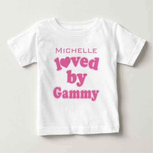 Gehouden van Gammy Personalized Grandchild T shirt (Voorkant)