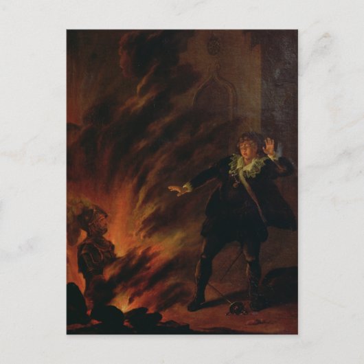 Gehucht en het Spook van zijn Vader Briefkaart (Voorkant)