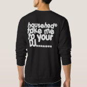 gehuisvest in huis muziek sweatshirt (Achterkant)