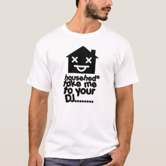 gehuisvest in huismuziek t-shirt