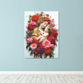 Gehuld in anjers, geboren uit genade canvas afdruk (Insitu (Houten vloer))