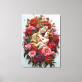 Gehuld in anjers, geboren uit genade canvas afdruk (Voorkant)