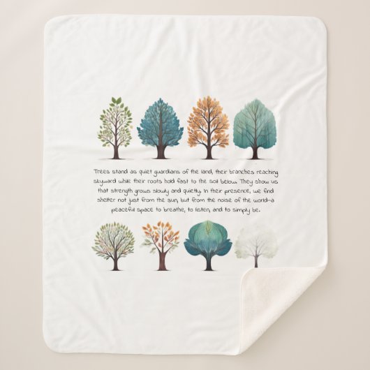 Gehuld in de stille wijsheid van het bos sherpa deken (Voorkant)