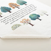 Gehuld in de stille wijsheid van het bos sherpa deken (3/4)