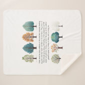 Gehuld in de stille wijsheid van het bos sherpa deken (Voorkant (horizontaal))