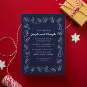 Gehuld in licht kerstfeest uitnodiging