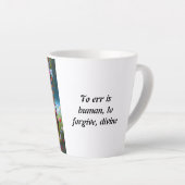 Gehuld in liefde: een hartverwarmende beker latte mok (Rechterhoek)