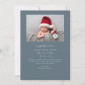 Gehuld in liefde leisteen foto geboorte aankondiging (Achterkant)