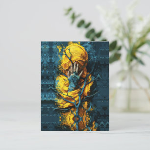 Gehuld in mysterie: sluier van stilte briefkaart