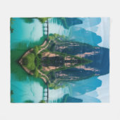 Gehuld in sereniteit – Karst River Valley deken (Voorkant (Horizontaal))