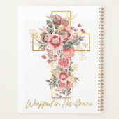 Gehuld in Zijn genade kruis Pasen Bloemen Planner (Achterkant)