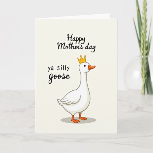 Gehuldigde Water Vogel Moeders Dag Kaart (Voorkant)