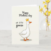 Gehuldigde Water Vogel Moeders Dag Kaart (Gele Bloem)
