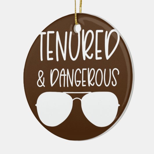 Gehuurde en gevaarlijke hoogleraar vrouwen keramisch ornament (Links)