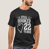 Gehuwd 22 jaar Gevist Grappig 22e Jubileum T-shirt (Voorkant)