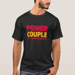 Gehuwd 22 jaar voeding Couple 22th Jubileum Hus T-shirt