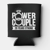 Gehuwd 25 jaar sterke paren 25e Jubileum Blikjeskoeler (Voorkant)