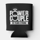 Gehuwd 25 jaar sterke paren 25e Jubileum Blikjeskoeler (Achterkant)