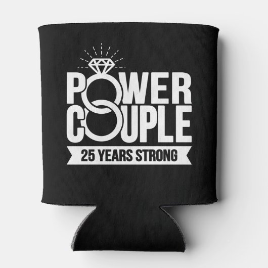 Gehuwd 25 jaar sterke paren 25e Jubileum Blikjeskoeler (Achterkant)