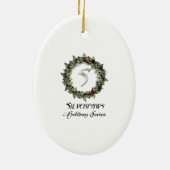 Gehuwd 40e kerstversiering keramisch ornament (Achterkant)