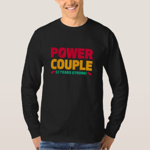 Gehuwd 52 jaar voeding Couple 52th Jubileum Hus T-shirt