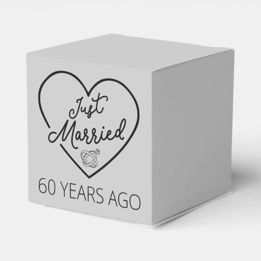 Gehuwd 60 jaar geleden III Bedankdoosjes (Achterkant)