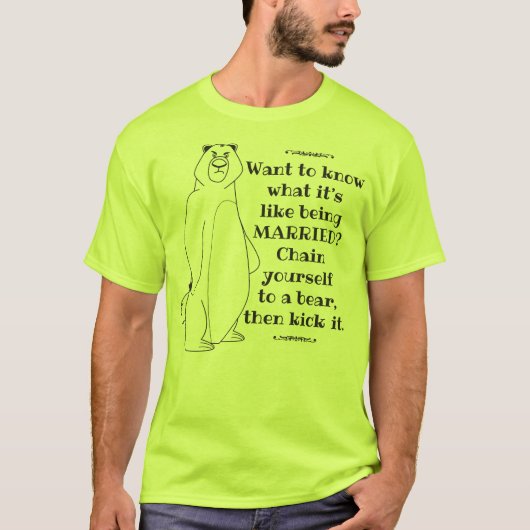 gehuwd Beer T-shirt (Voorkant)