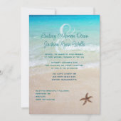 Gehuwd door het Zee Beach Destination Wedding Kaart (Voorkant)