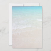 Gehuwd door het Zee Beach Destination Wedding Kaart (Achterkant)