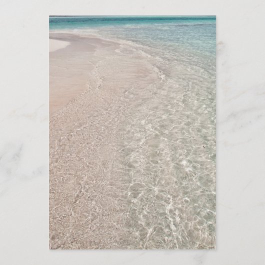 Gehuwd door het Zee Short Beach Ceremony Programme Programmakaart (Achterkant)