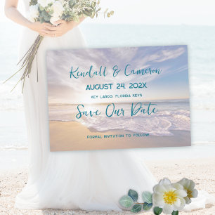Gehuwd door het Zee Sunrise Beach Save The Date