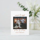 Gehuwd en Bright Kundenspezië Foto Holiday Po Feestdagenkaart (Staand voorkant)