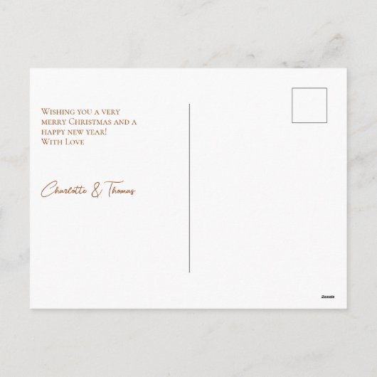 Gehuwd en Bright Kundenspezië Foto Holiday Po Feestdagenkaart (Achterkant)