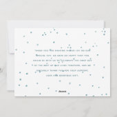 Gehuwd en Bright Snowflake Holiday Pas getrouwd Fo Feestdagenkaart (Achterkant)