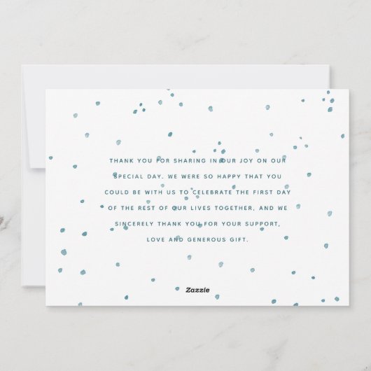 Gehuwd en Bright Snowflake Holiday Pas getrouwd Fo Feestdagenkaart (Achterkant)