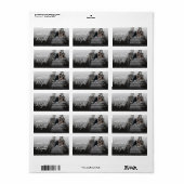 Gehuwd en Bright Vakantieduur Foto adres Etiket (Full Sheet)