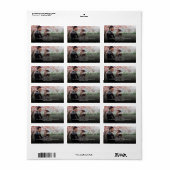 Gehuwd en Bright Vakantieduur Foto adres Etiket (Full Sheet)