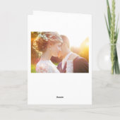 Gehuwd en feestdag Foto rood Feestdagen Kaart (Achterkant)