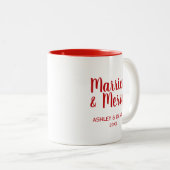 Gehuwd en feestdag RW Tweekleurige Koffiemok (Voorkant rechts)