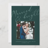 Gehuwd en helder | Aankondiging vakantieweddenscha (Voorkant)