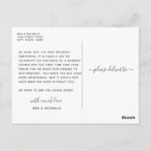 Gehuwd en helder geometrisch Floral kerstfoto Briefkaart (Achterkant)