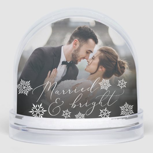 Gehuwd en helder | Kerstfeest met een bruiloft Sneeuwbol (Voorkant)