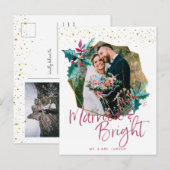 Gehuwd en helder | Kerstfotokaart Feestdagenkaart (Voorkant / Achterkant)