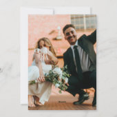 "Gehuwd en helder" Pas getrouwd Kaart voor kerstmi (Achterkant)