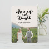 Gehuwd en helder | Vakantieknopkaart Feestdagenkaart (Staand voorkant)