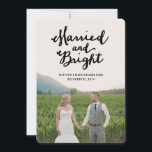 Gehuwd en helder | Vakantieknopkaart Feestdagenkaart<br><div class="desc">Alle foto's worden alleen weergegeven als een voorbeeld en zijn niet bestemd voor wederverkoop. Dit product is alleen bedoeld om te worden aangeschaft als de foto's van uw eigen afbeeldingen zijn vervangen.</div>