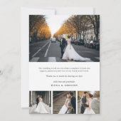 Gehuwd en helder | Weddenfoto en bedankt Feestdagenkaart (Achterkant)