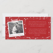 Gehuwd en licht 3 Foto collage Modern Wedding Feestdagenkaart (Achterkant)