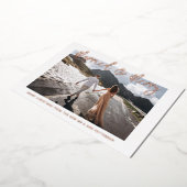 Gehuwd en liefdeshuwelijk Mr & Mrs First Kerstmis Folie Uitnodiging (Gedraaid)