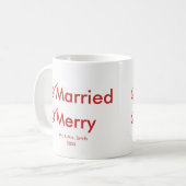 Gehuwd en Merry | Eerste kerstfeest Koffiemok (Voorkant links)